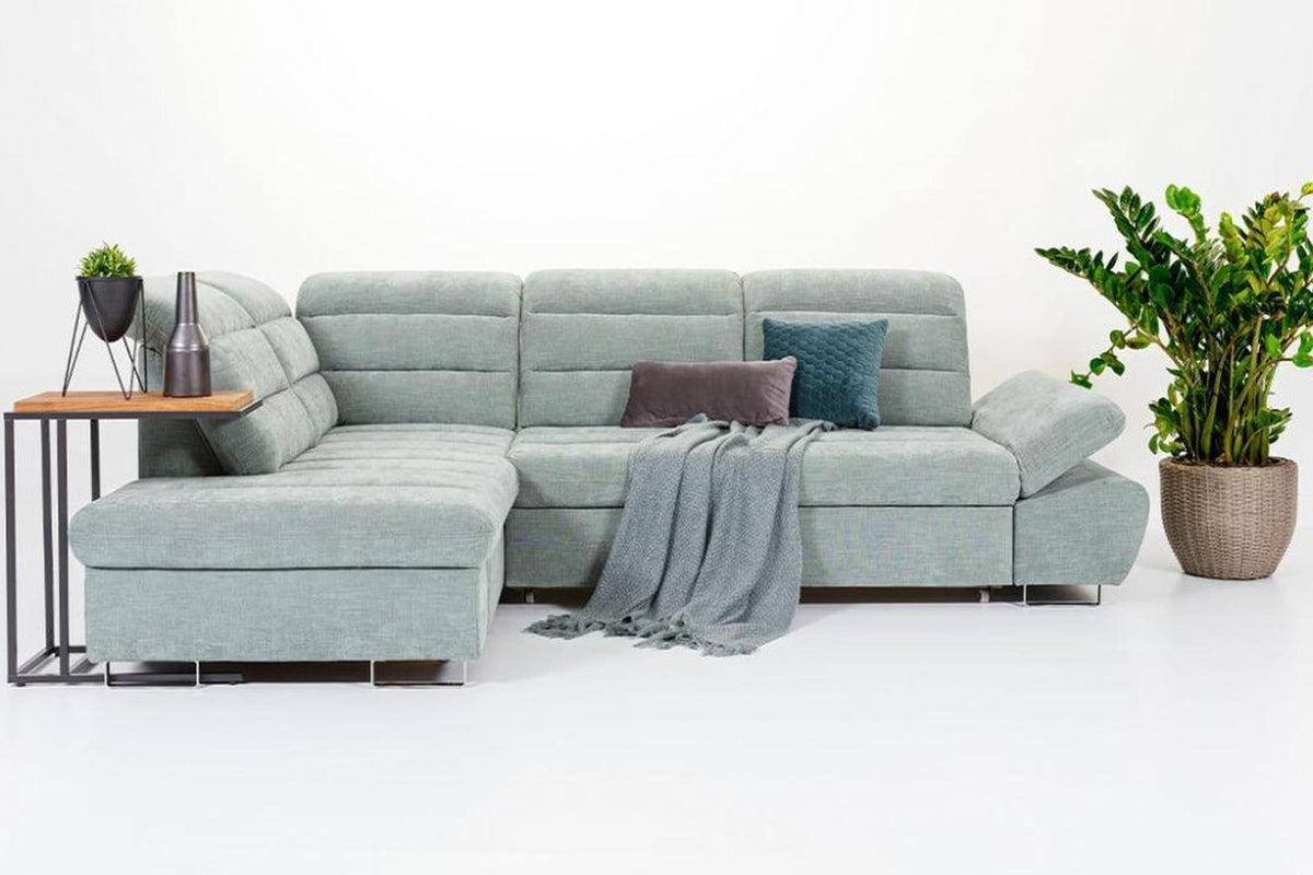 Roman II Corner Sofa Bed With Storage Milton 14/Kronos 07