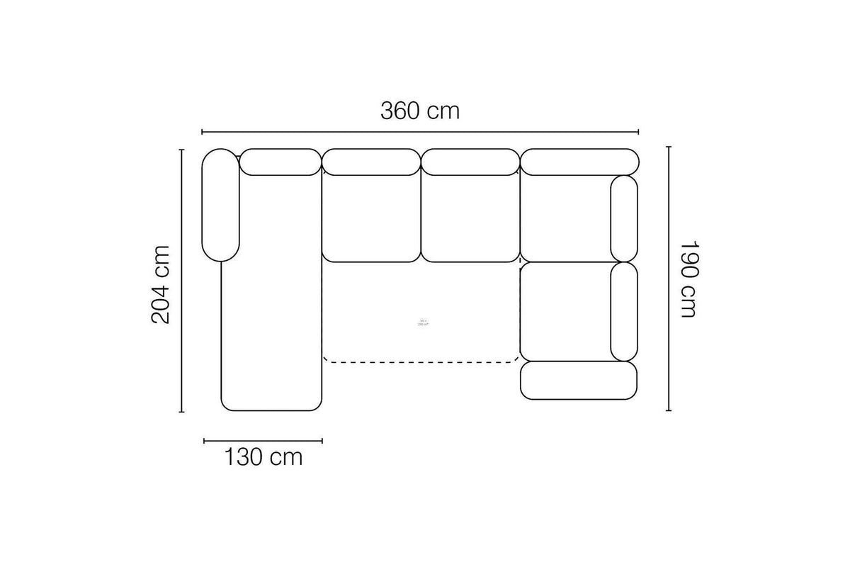 Roman Xl U Shaped Corner Sofa Bed
