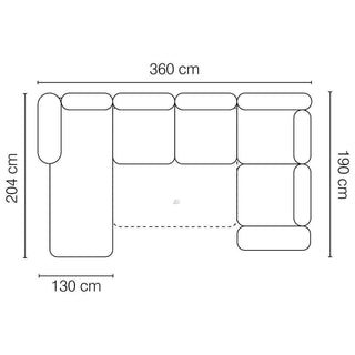 Roman XL Corner Sofa Bed - Msofas LTD