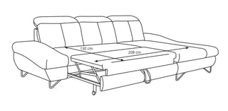 Rossa Corner Sofa Bed - Msofas LTD