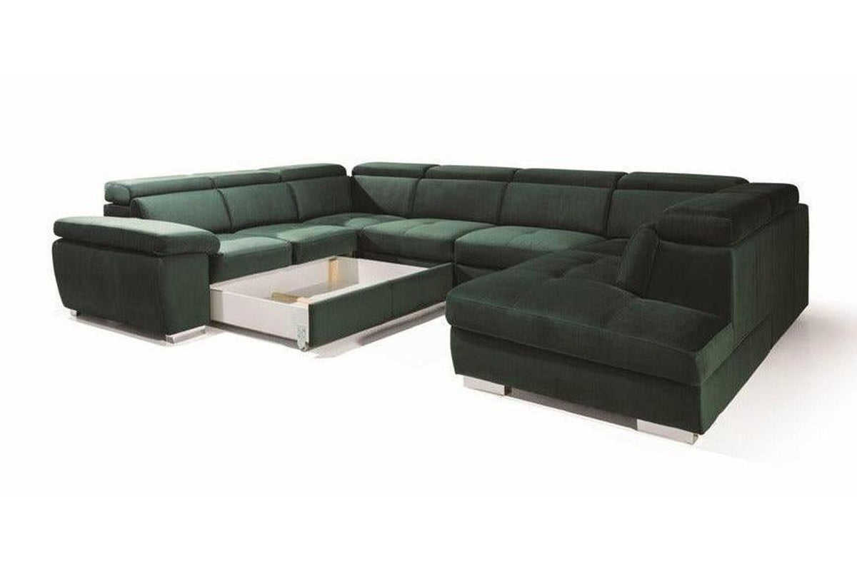 Rosso III Express Delivery U Shape Corner Sofa Bed Inari 91