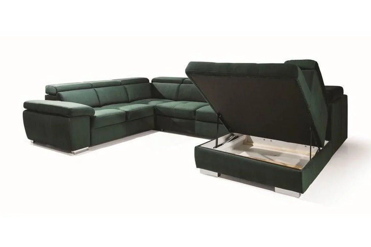 Rosso III Express Delivery U Shape Corner Sofa Bed Inari 91