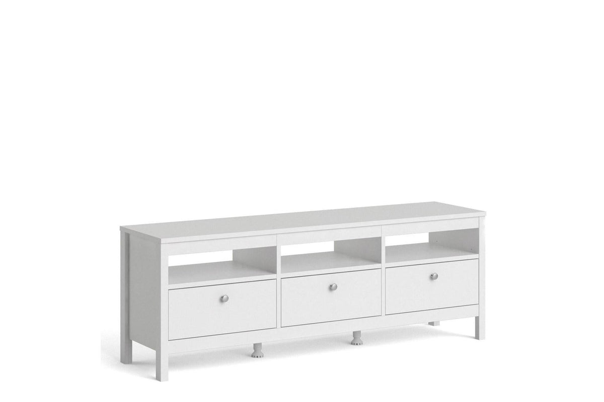 Madrid Tv-Unit 3 Drawers In White