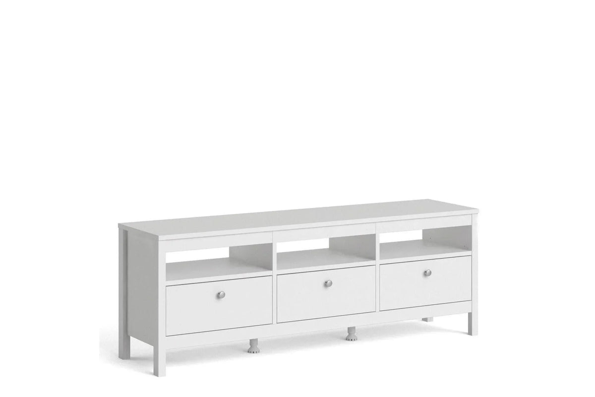 Madrid Tv-Unit 3 Drawers In White