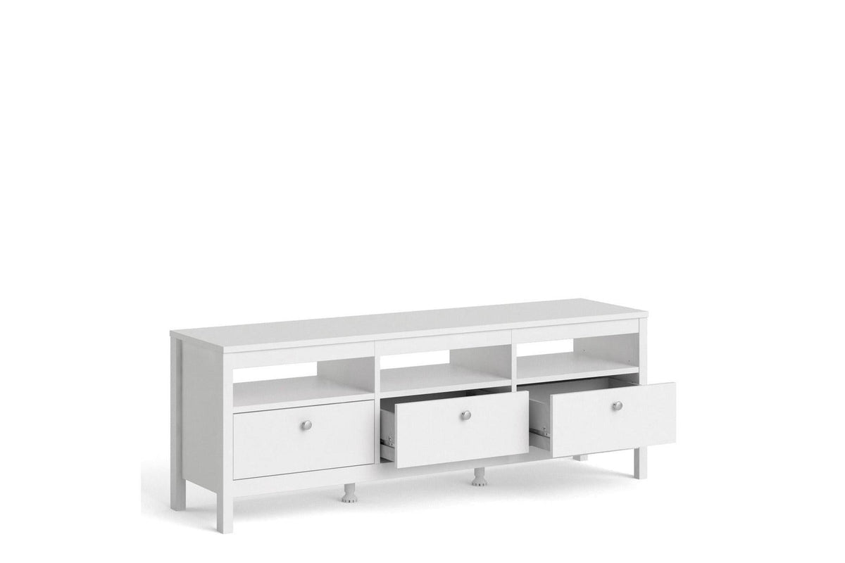 Madrid Tv-Unit 3 Drawers In White