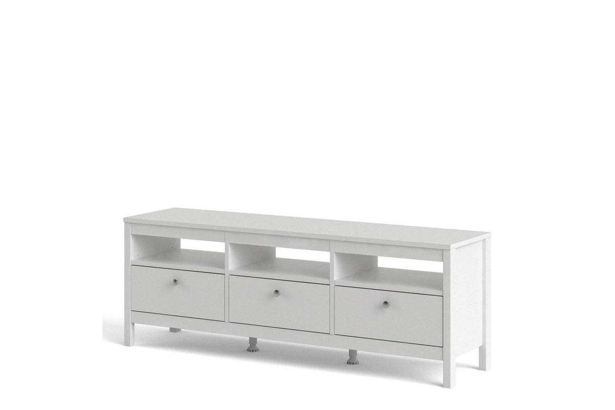 Madrid Tv-Unit 3 Drawers In White