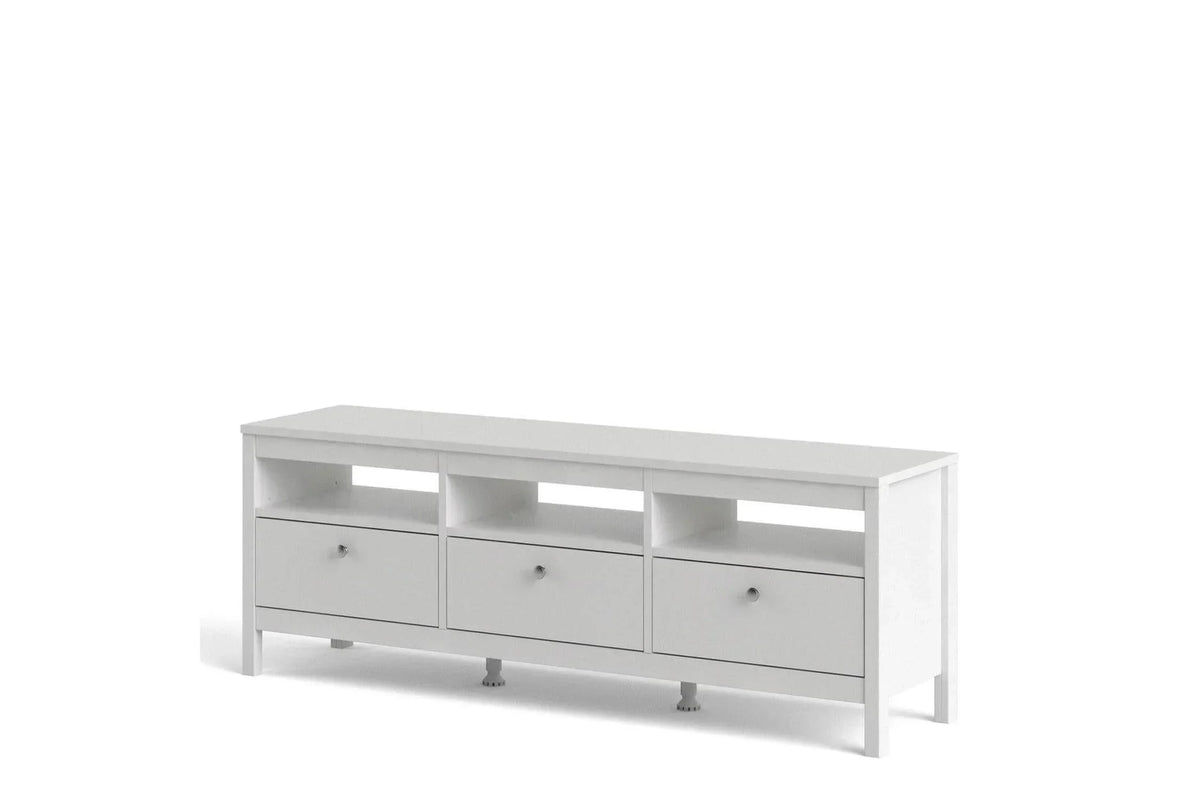 Madrid Tv-Unit 3 Drawers In White