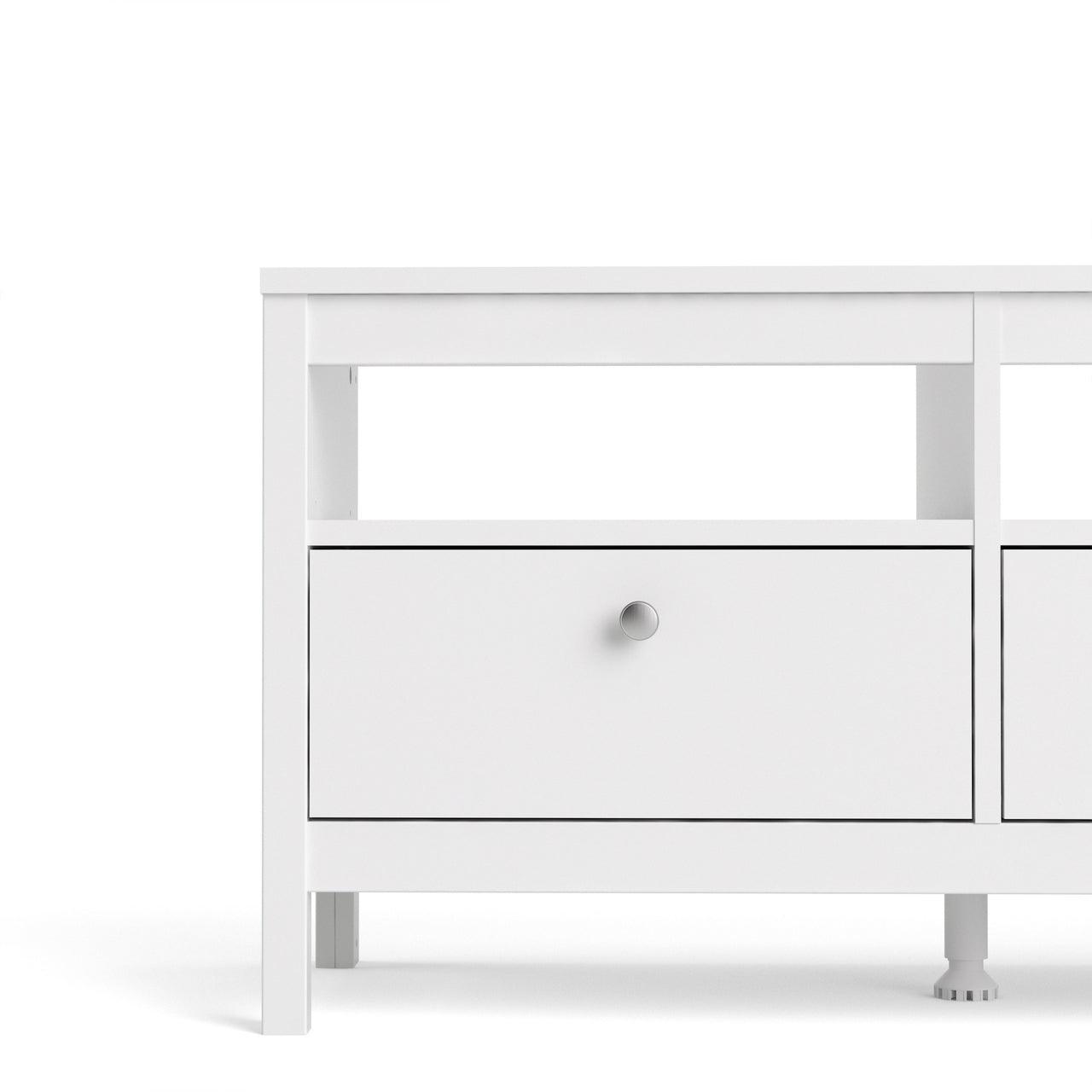 Madrid Tv-Unit 3 Drawers in White