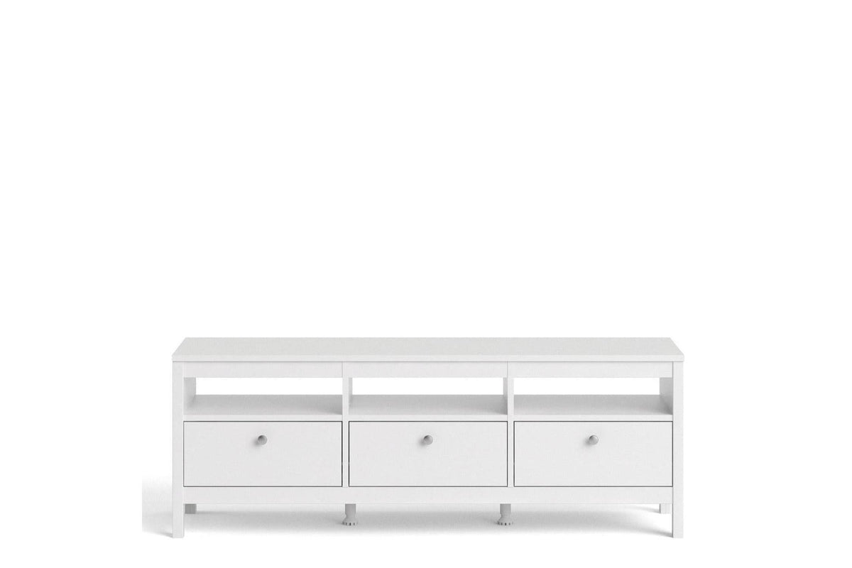 Madrid Tv-Unit 3 Drawers In White