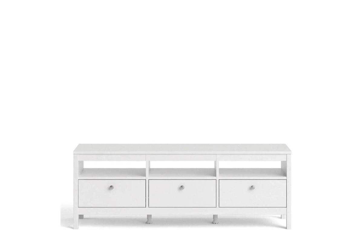 Madrid Tv-Unit 3 Drawers In White