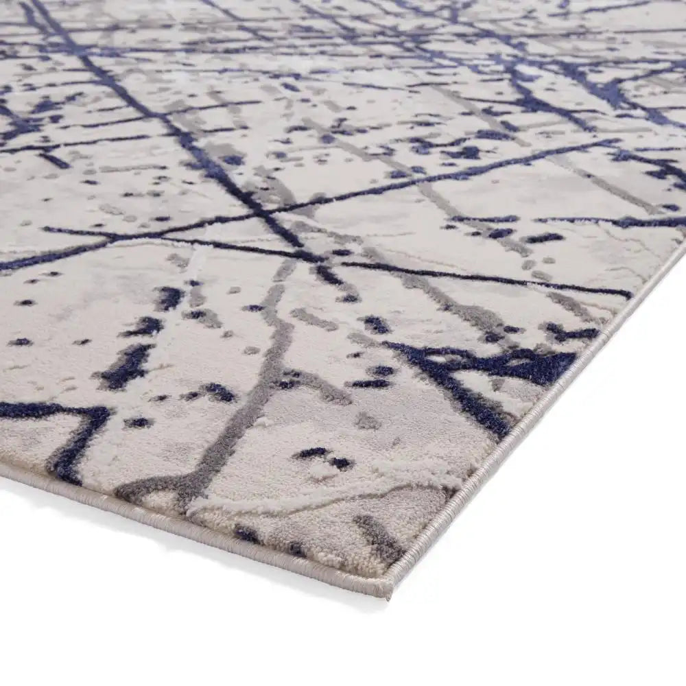 Artemis B8403A Contemporary Blue and Silver Area Rug