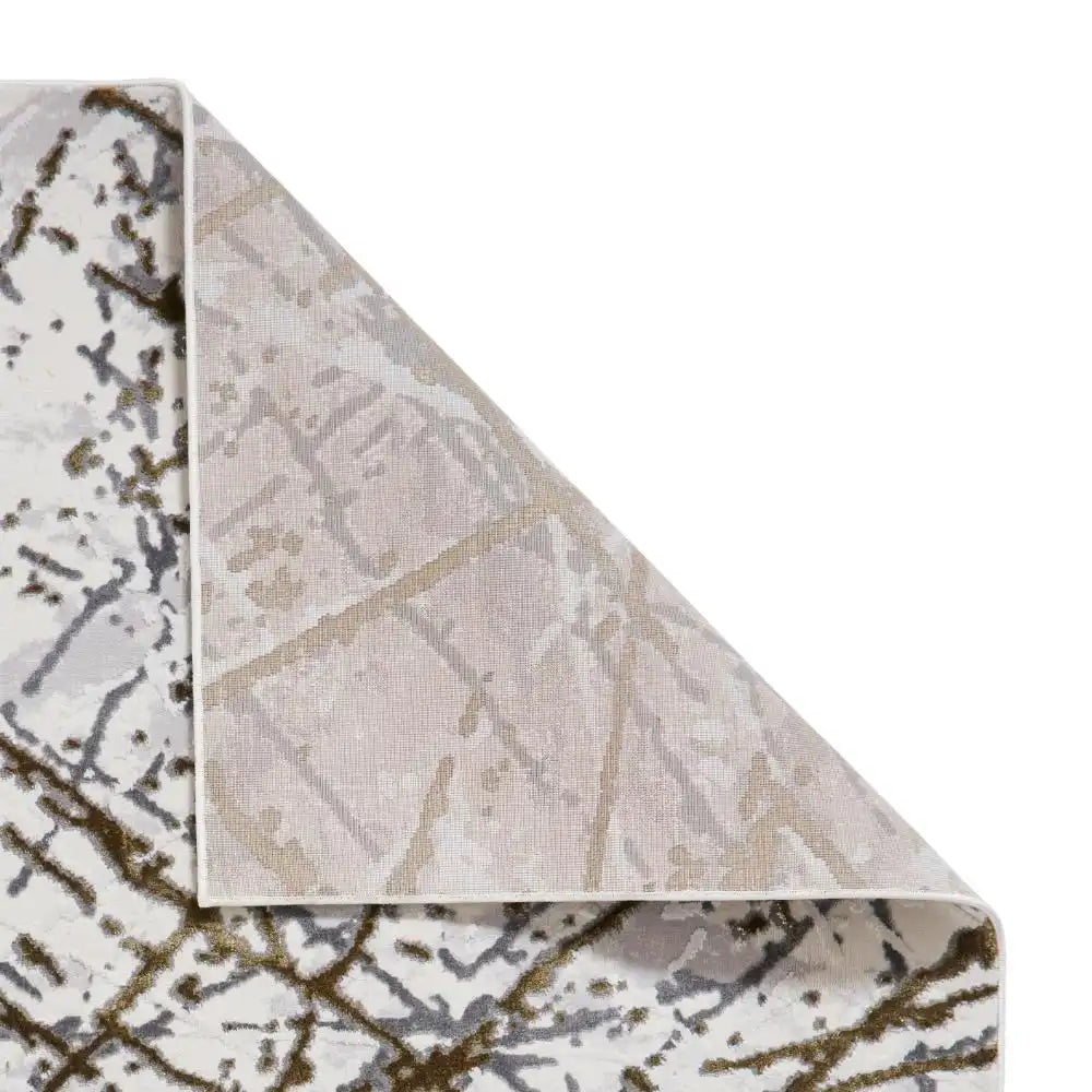 Artemis B8403A Luxury Gold and Silver Area Rug