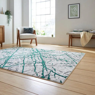 Artemis B8403A Green Silver Rug