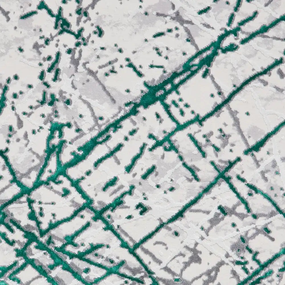 Artemis B8403A Green Silver Rug