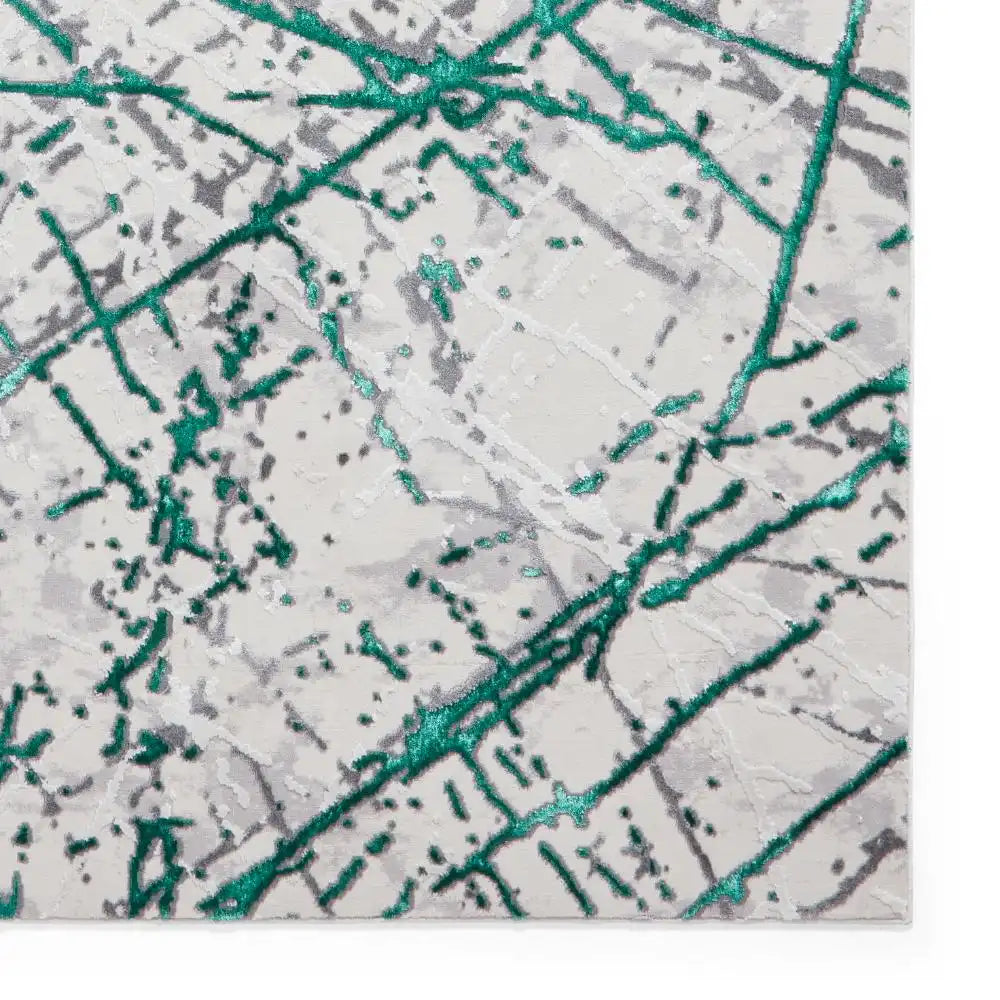 Artemis B8403A Green Silver Rug