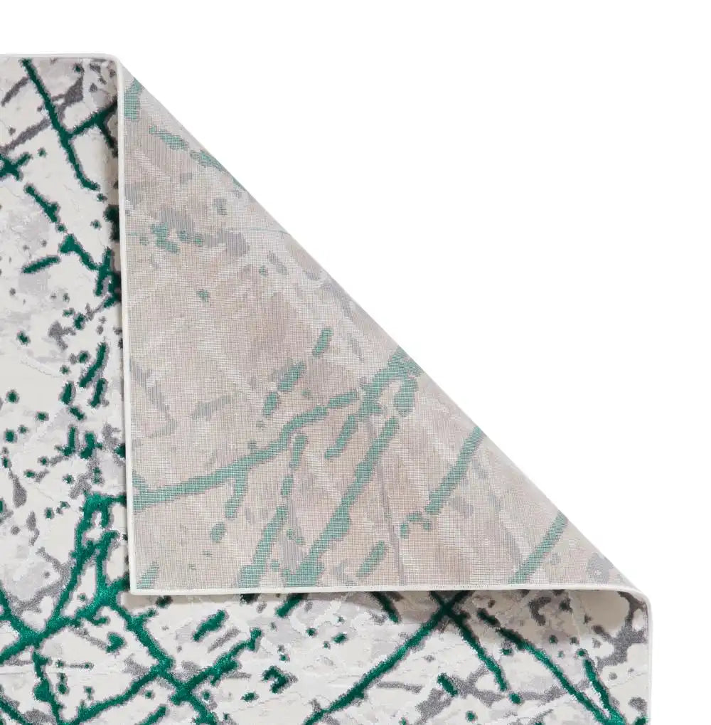 Artemis B8403A Green Silver Rug