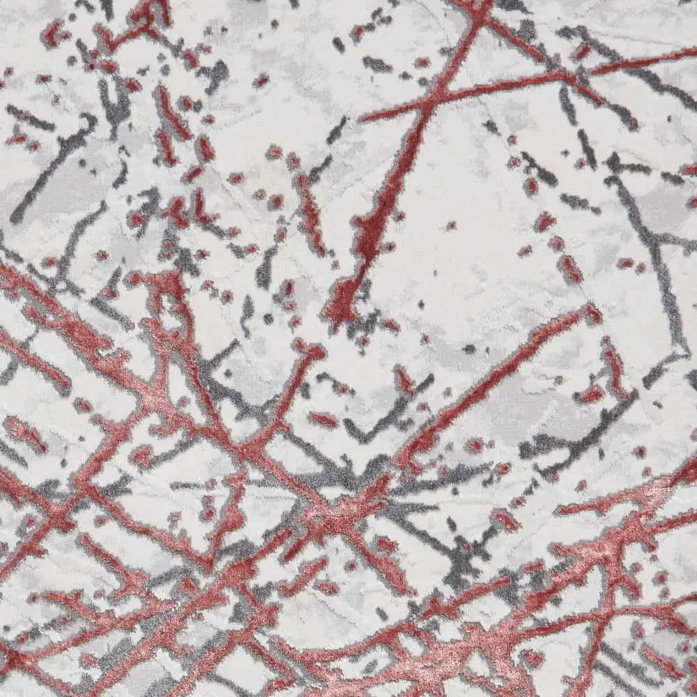 Artemis B8403A Contemporary Pink and Silver Area Rug