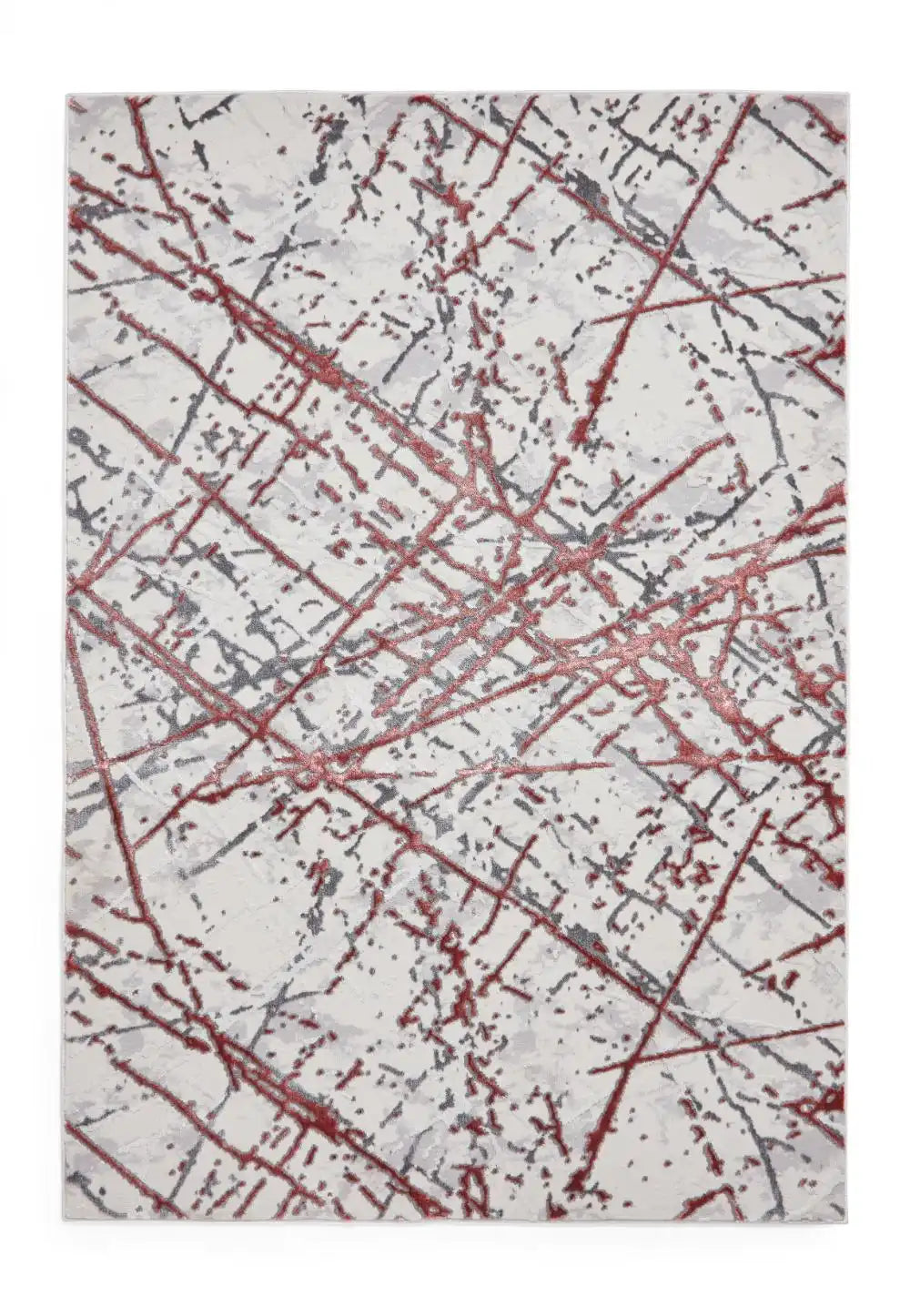 Artemis B8403A Contemporary Pink and Silver Area Rug