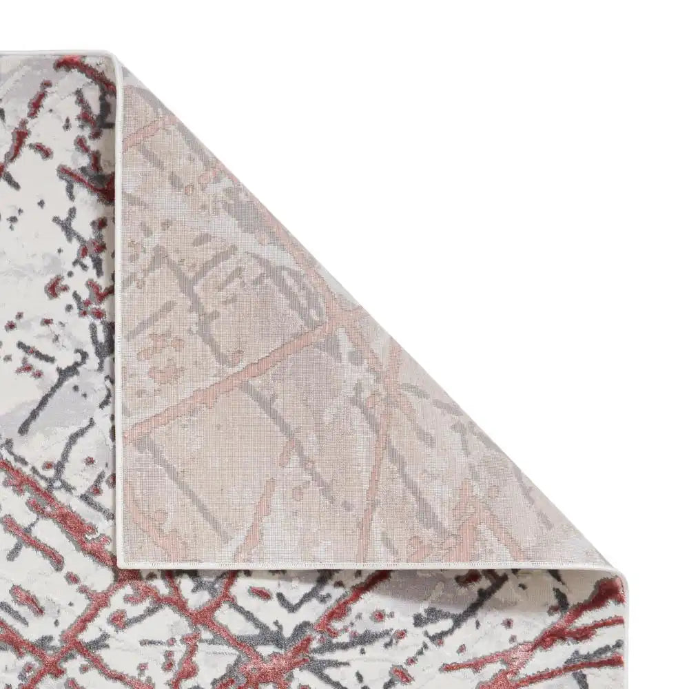 Artemis B8403A Contemporary Pink and Silver Area Rug