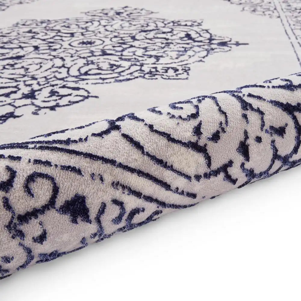 Artemis B9076A Blue and Silver Contemporary Area Rug