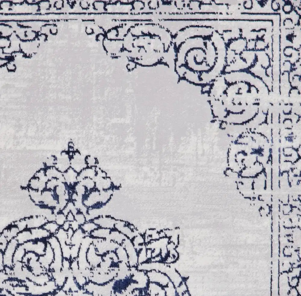 Artemis B9076A Blue and Silver Contemporary Area Rug