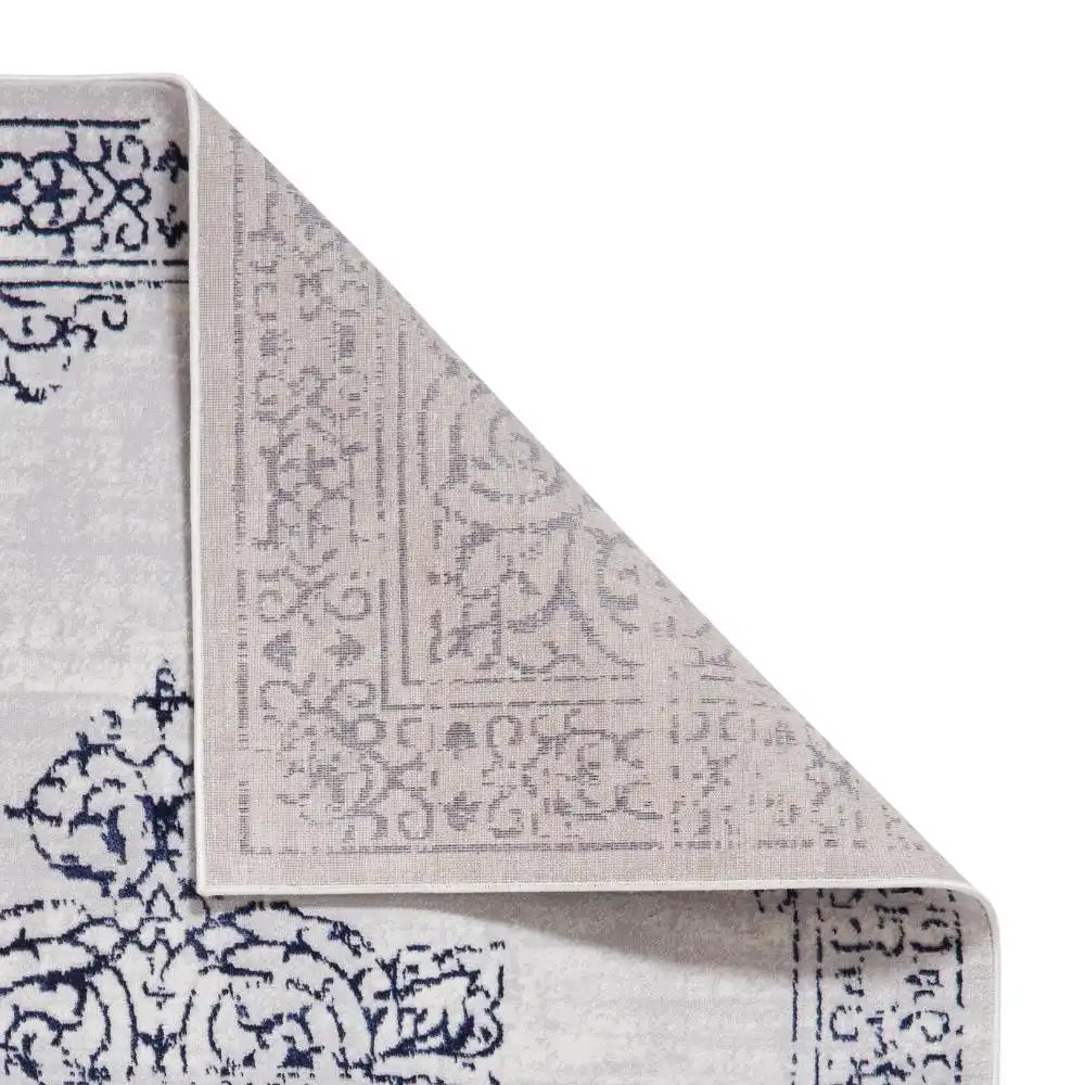 Artemis B9076A Blue and Silver Contemporary Area Rug
