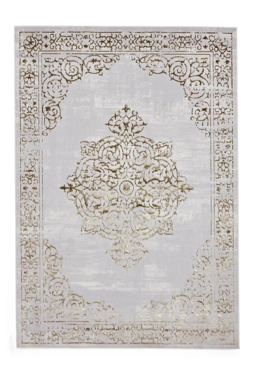 Artemis B9076A Luxury Gold and Silver Area Rug