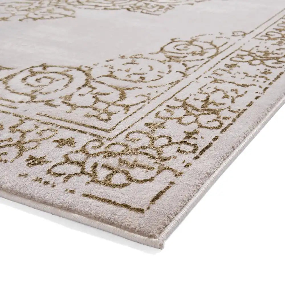 Artemis B9076A Luxury Gold and Silver Area Rug
