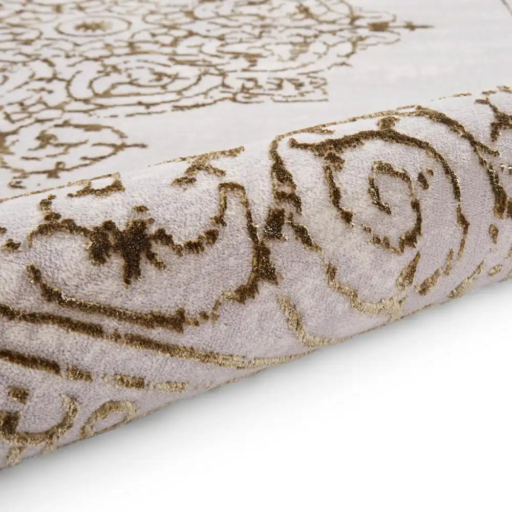 Artemis B9076A Luxury Gold and Silver Area Rug
