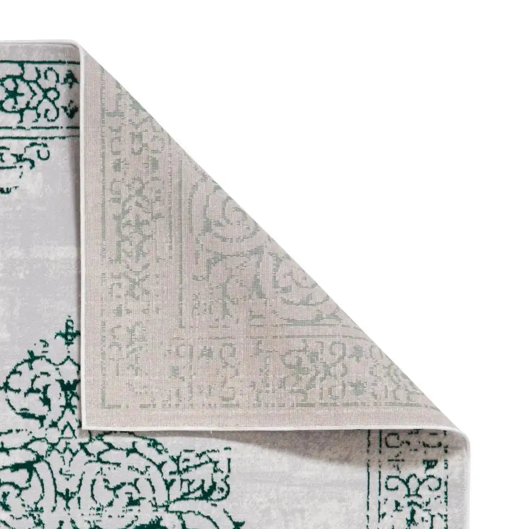 Artemis B9076A Premium Green and Silver Area Rug