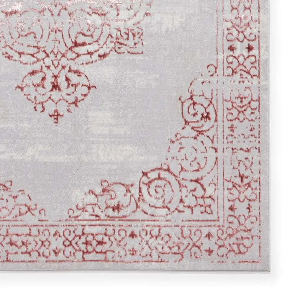 Artemis B9076A Modern Rose and Silver Area Rug