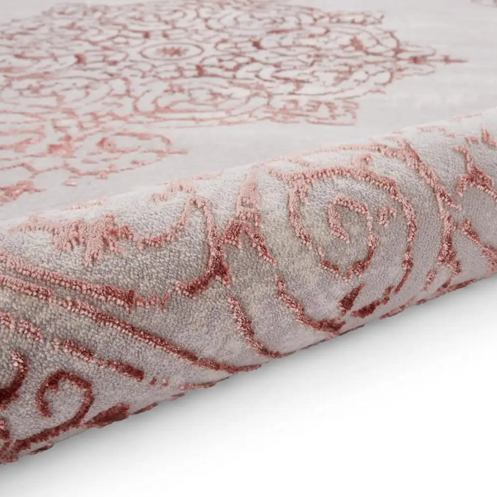 Artemis B9076A Modern Rose and Silver Area Rug