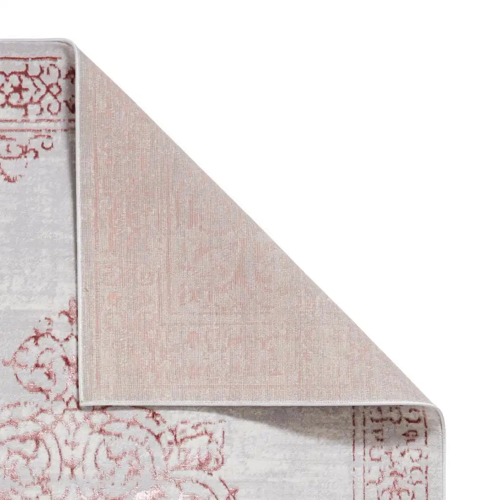 Artemis B9076A Modern Rose and Silver Area Rug