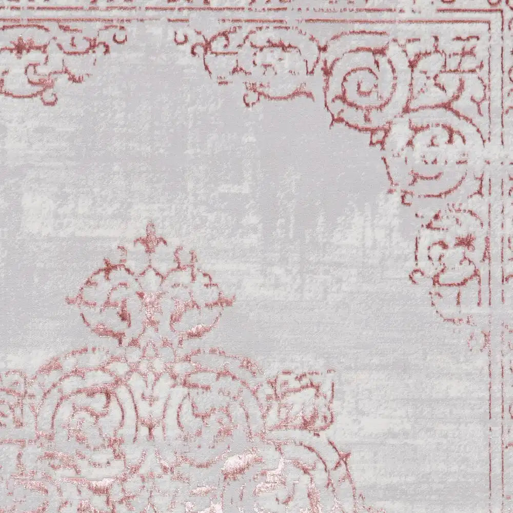Artemis B9076A Modern Rose and Silver Area Rug