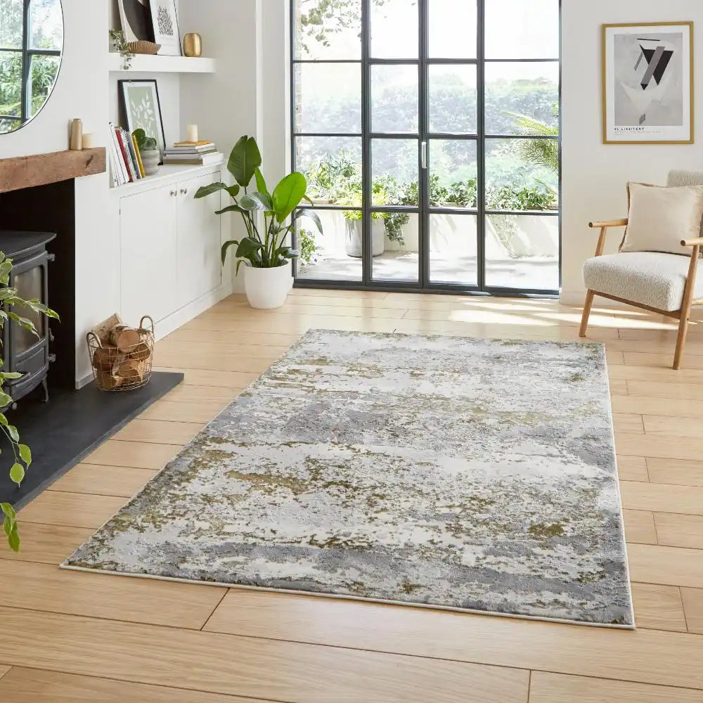 Artemis B9289A Luxury Gold Area Rug