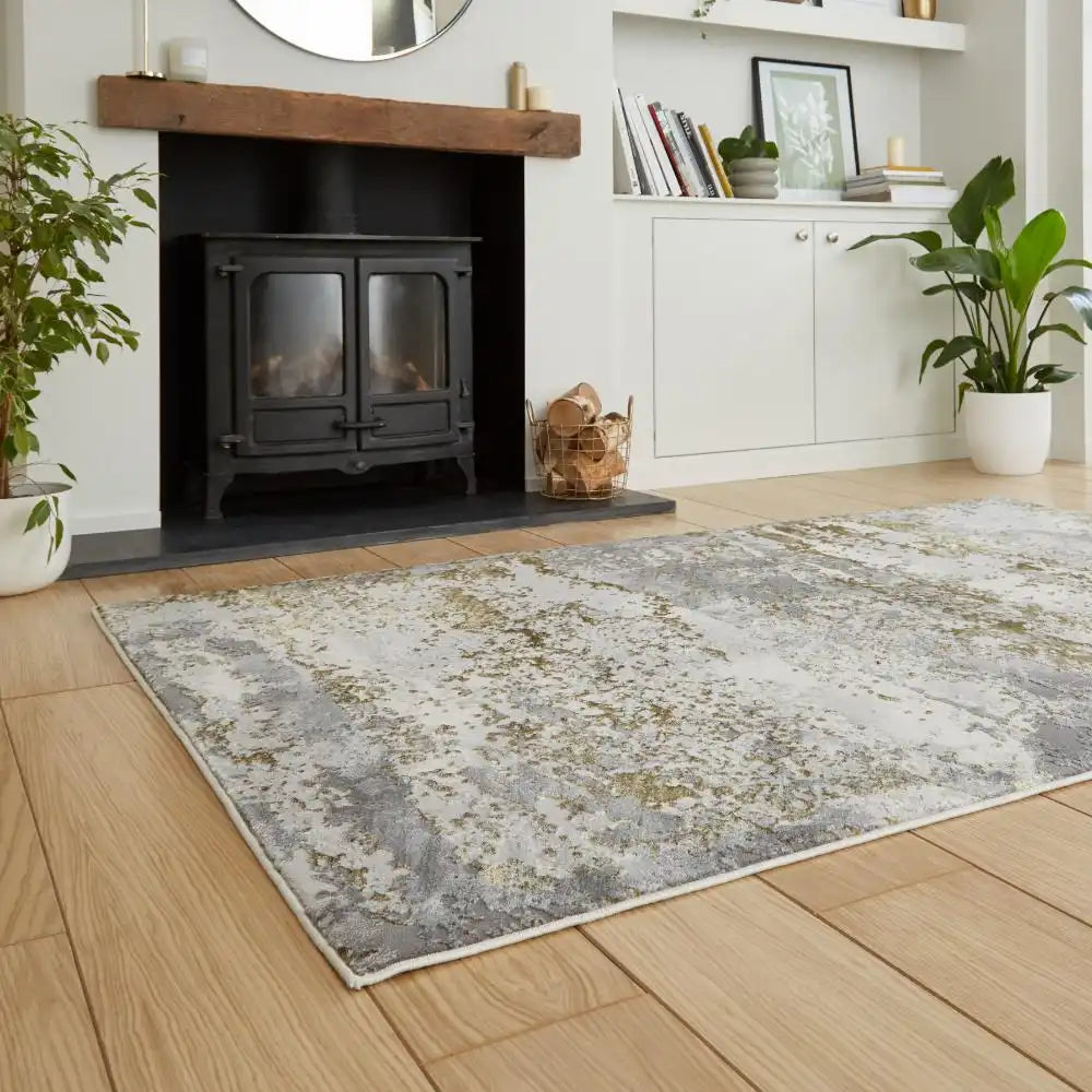 Artemis B9289A Luxury Gold Area Rug