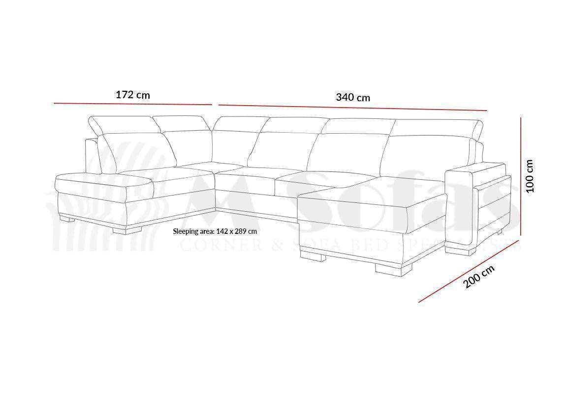 Salvo I Corner Sofa Bed