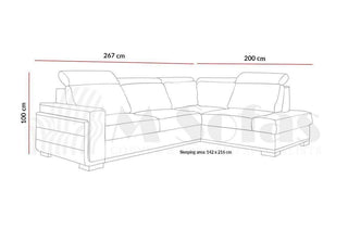 Salvo II Corner Sofa Bed - Msofas LTD