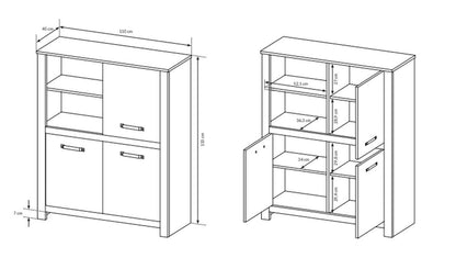 Sand Low Cabinet 110