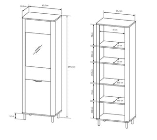 Santi Tall Cabinet - Msofas LTD