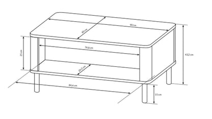 Santi Coffee Table - Msofas LTD