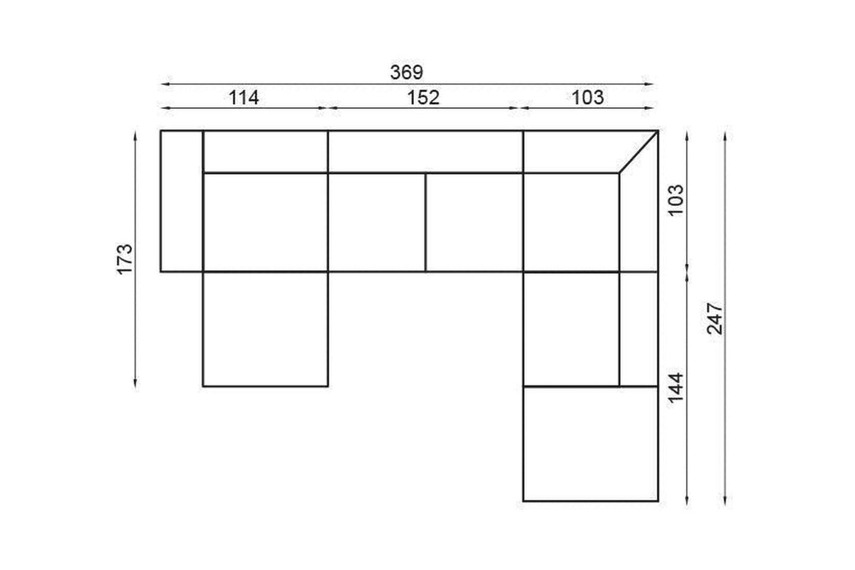 Scandi I U Shape Corner Sofa Bed