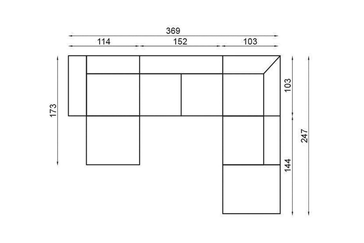 Scandi I U Shape Corner Sofa Bed