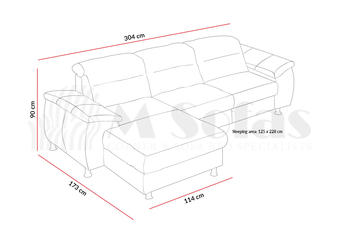 Scandi II Corner Sofa Bed