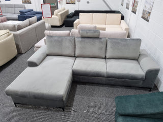 Ex-Display Selen Corner Sofa Bed in Bluvel 13