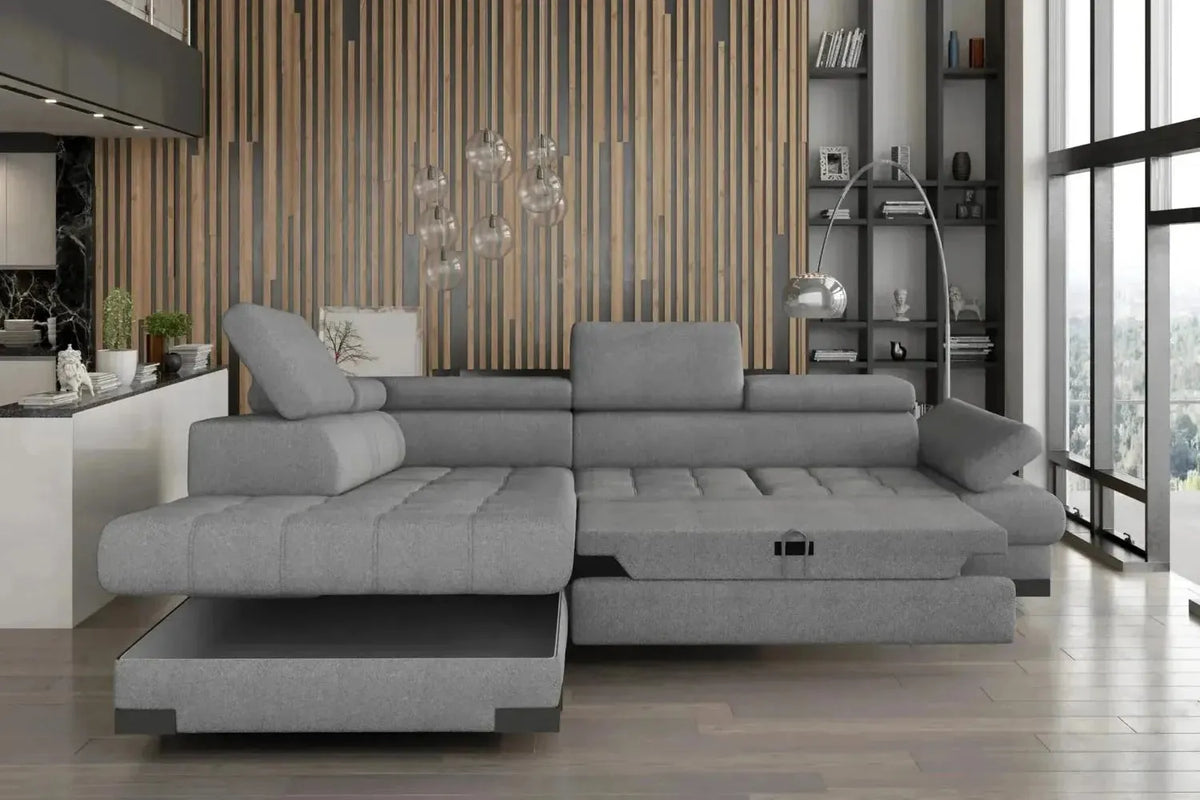 Selva L Corner Sofa Bed With Storage
