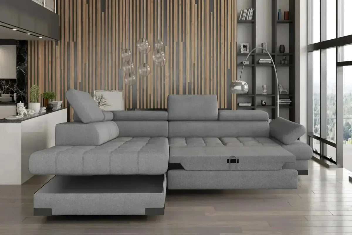 Selva L Corner Sofa Bed With Storage