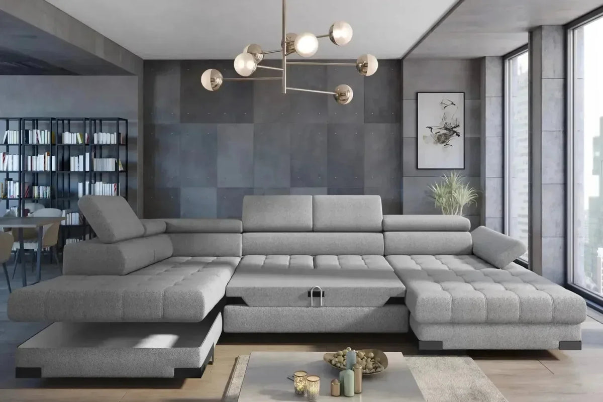 Selva Xl U Shape Corner Sofa Bed With Storage