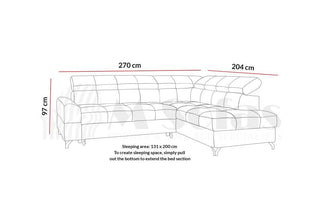 Sempre Corner Sofa Bed - Msofas LTD