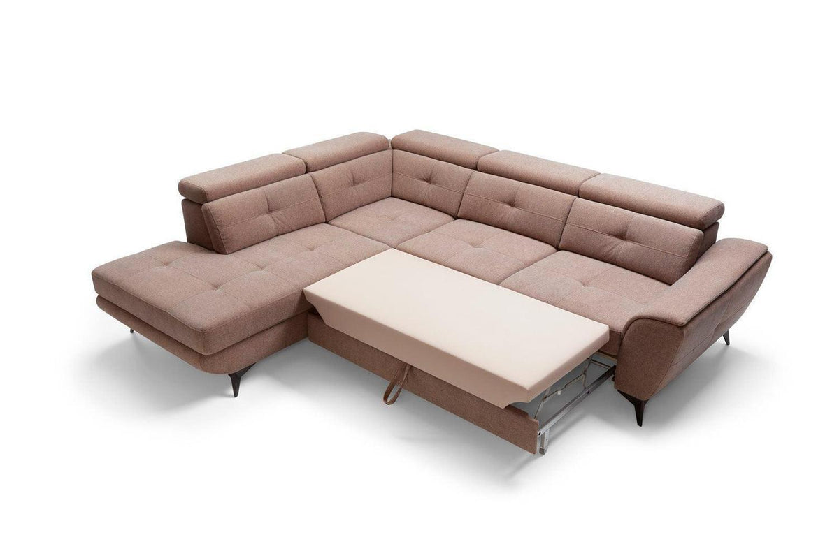Sergio Corner Sofa Bed With Storage